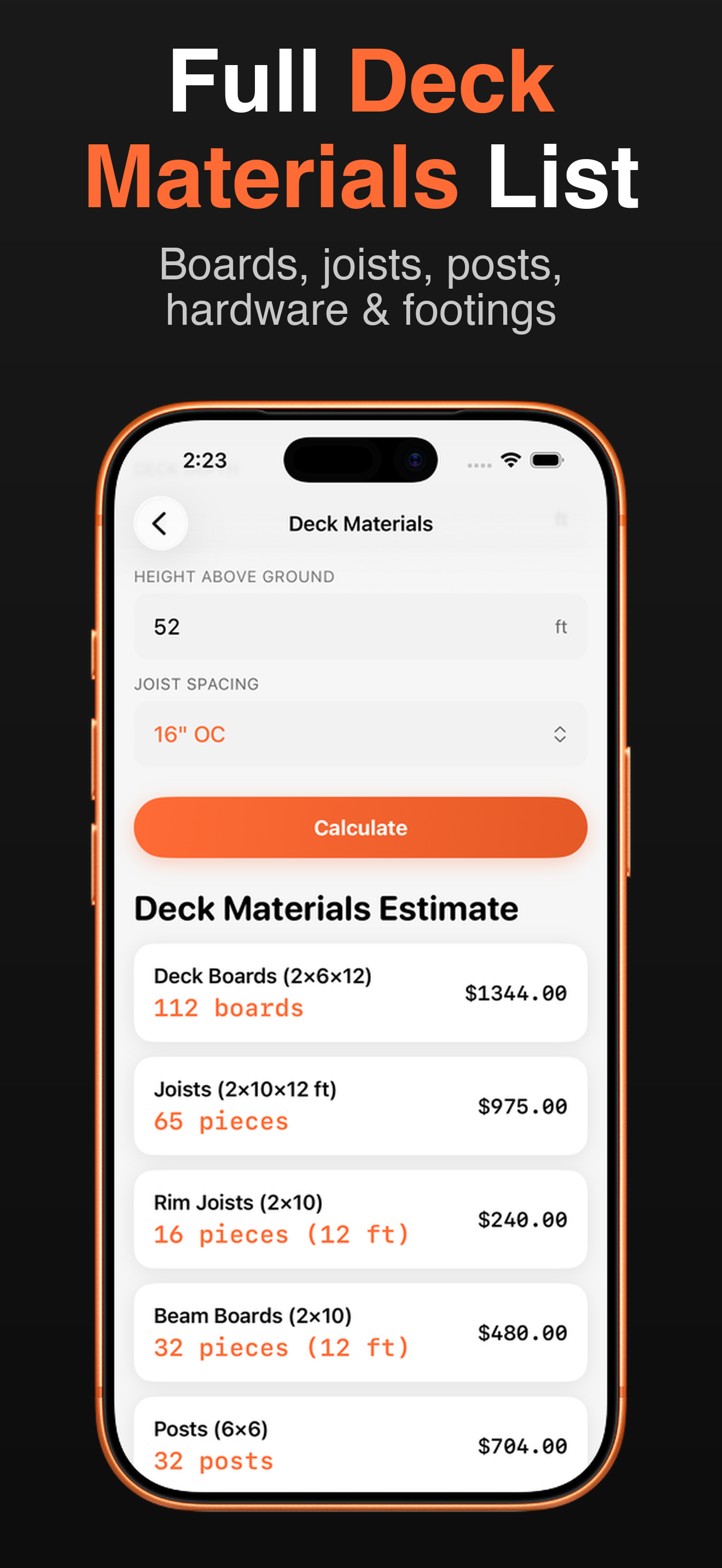 Contractor Calc Pro screenshot 3
