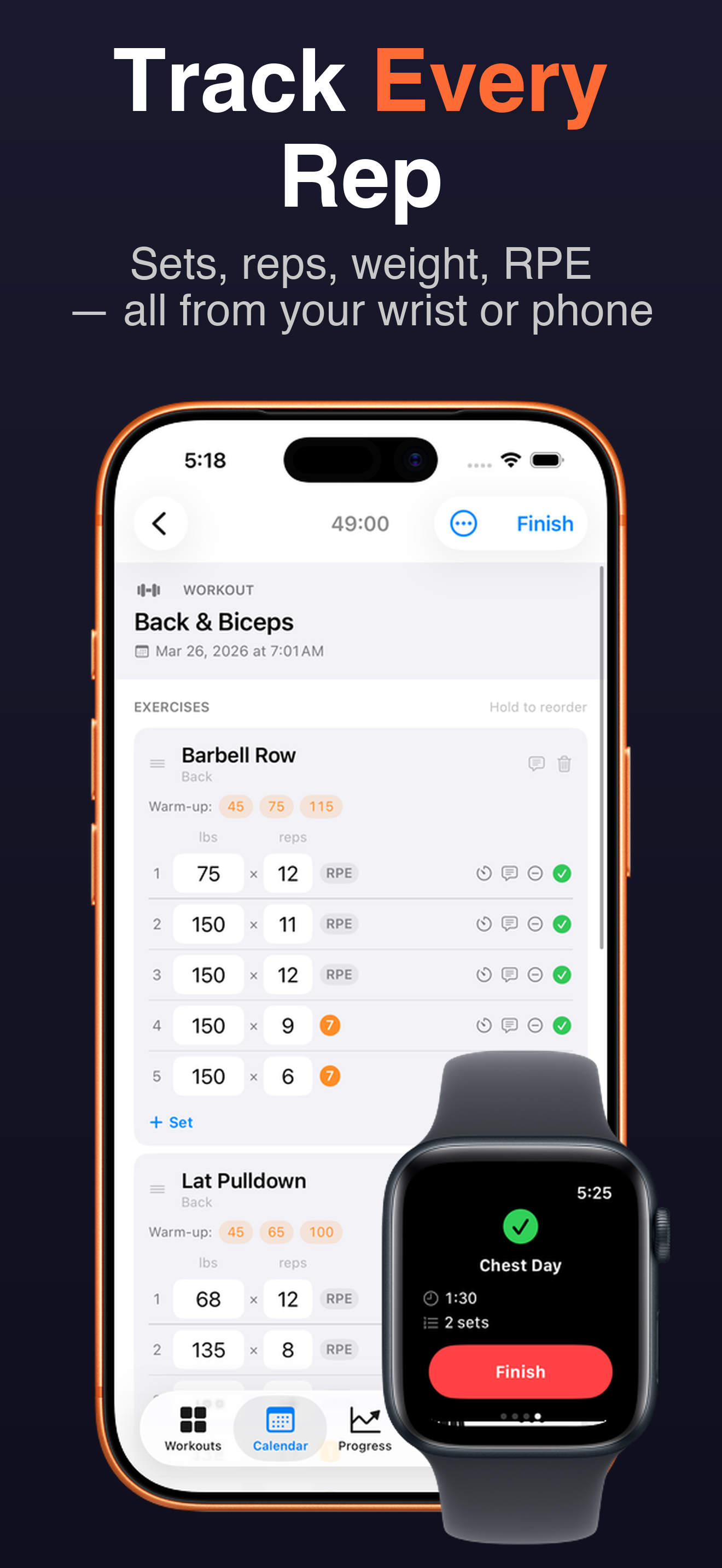 Lift: Gym Tracker screenshot 1