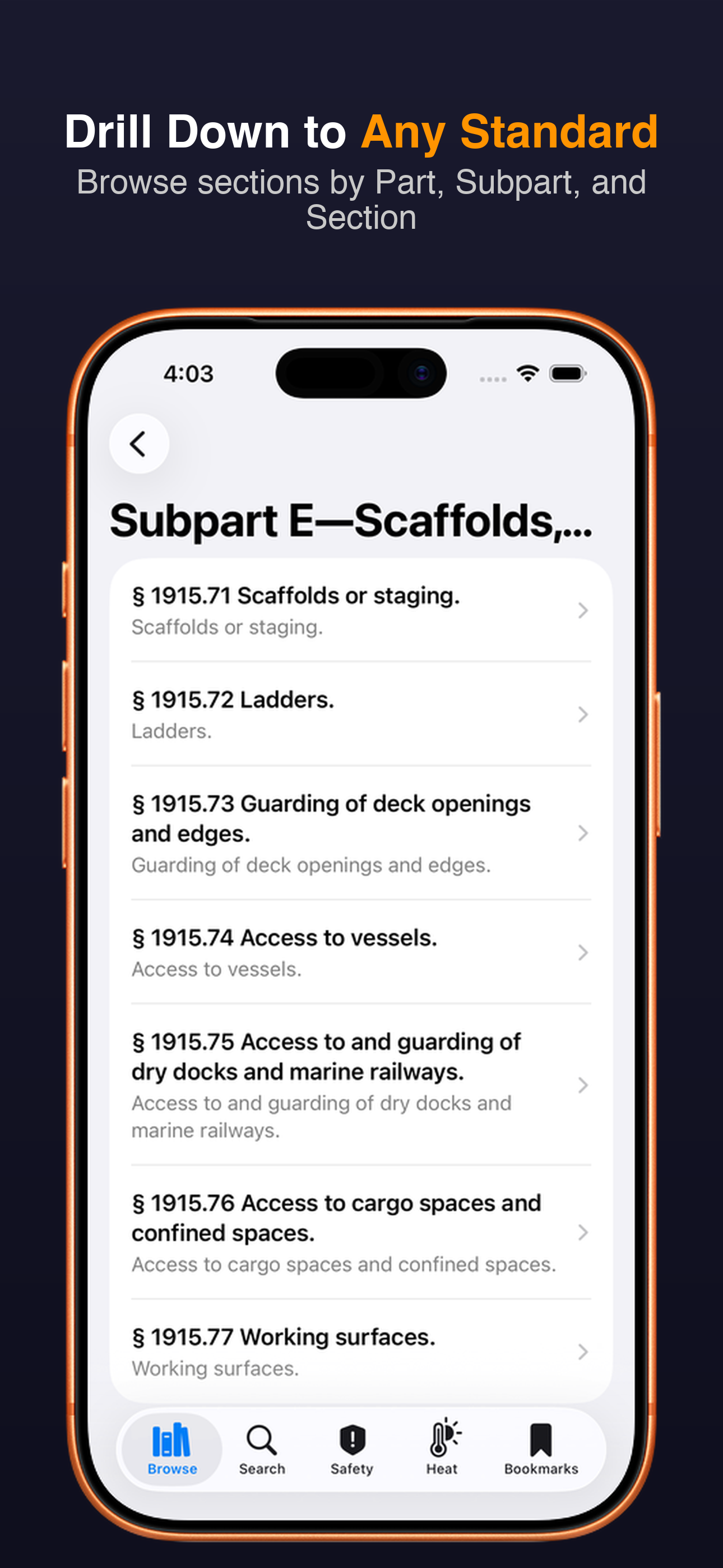 OSHA Reference screenshot 5