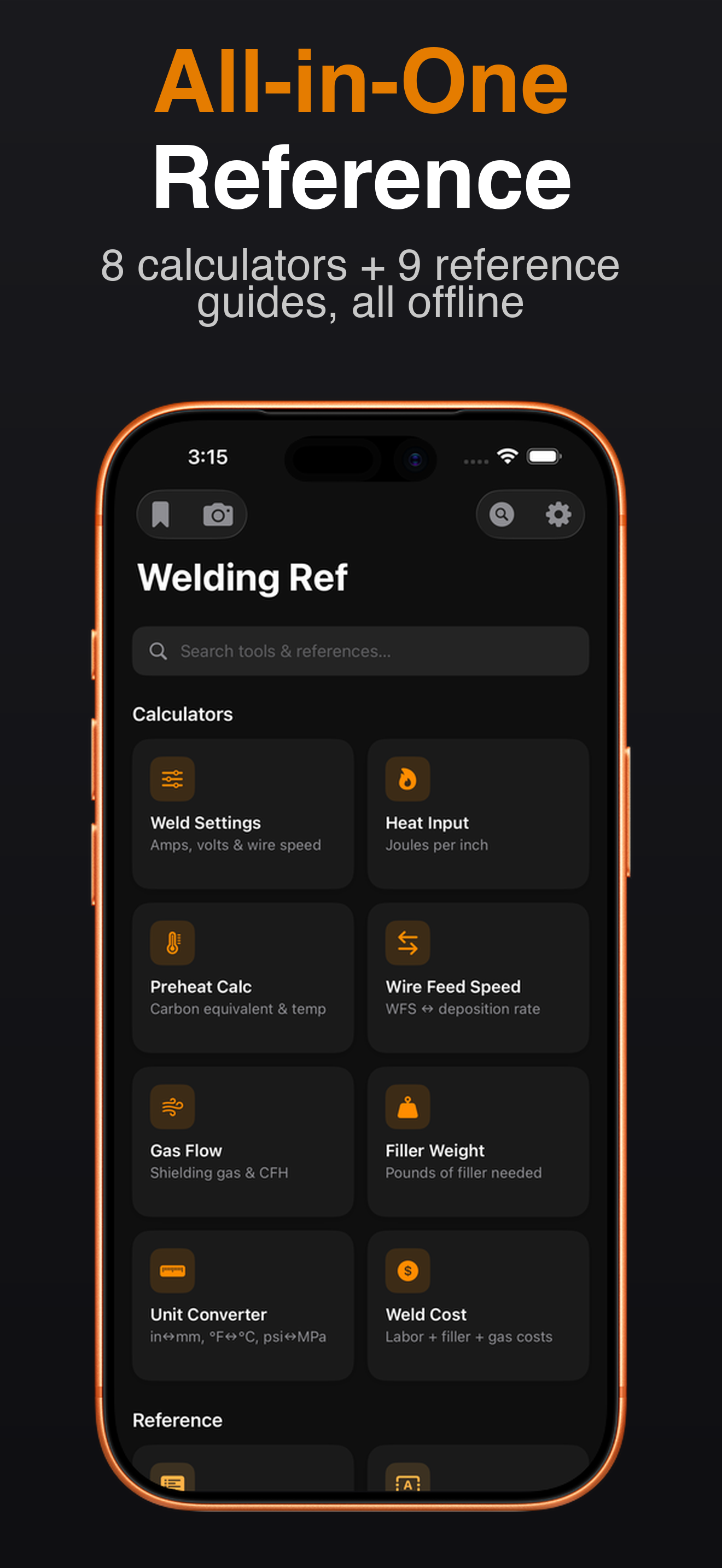 Welding Reference Pro screenshot 1