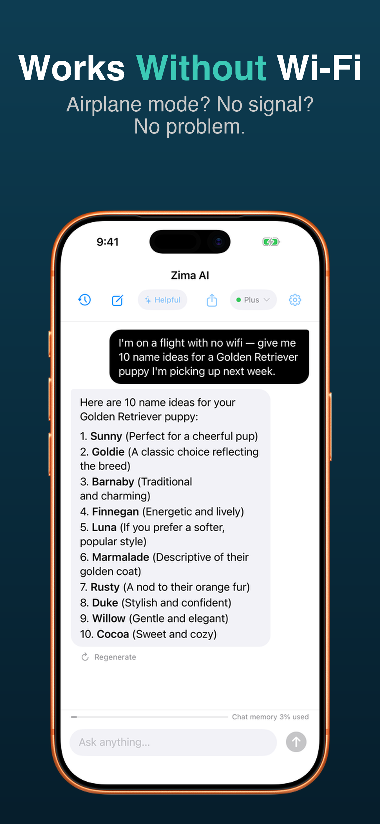 Zima: Offline AI screenshot 3