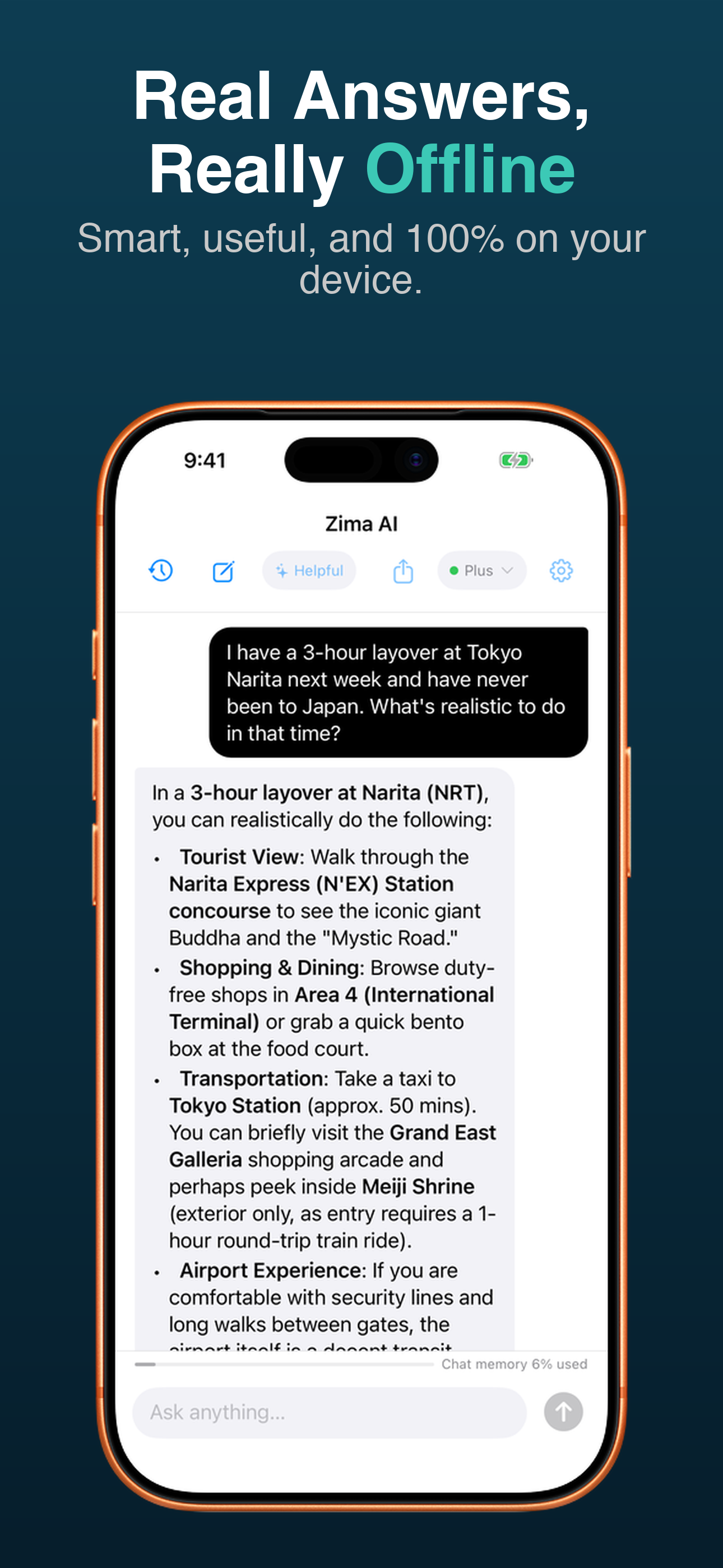 Zima: Offline AI screenshot 5
